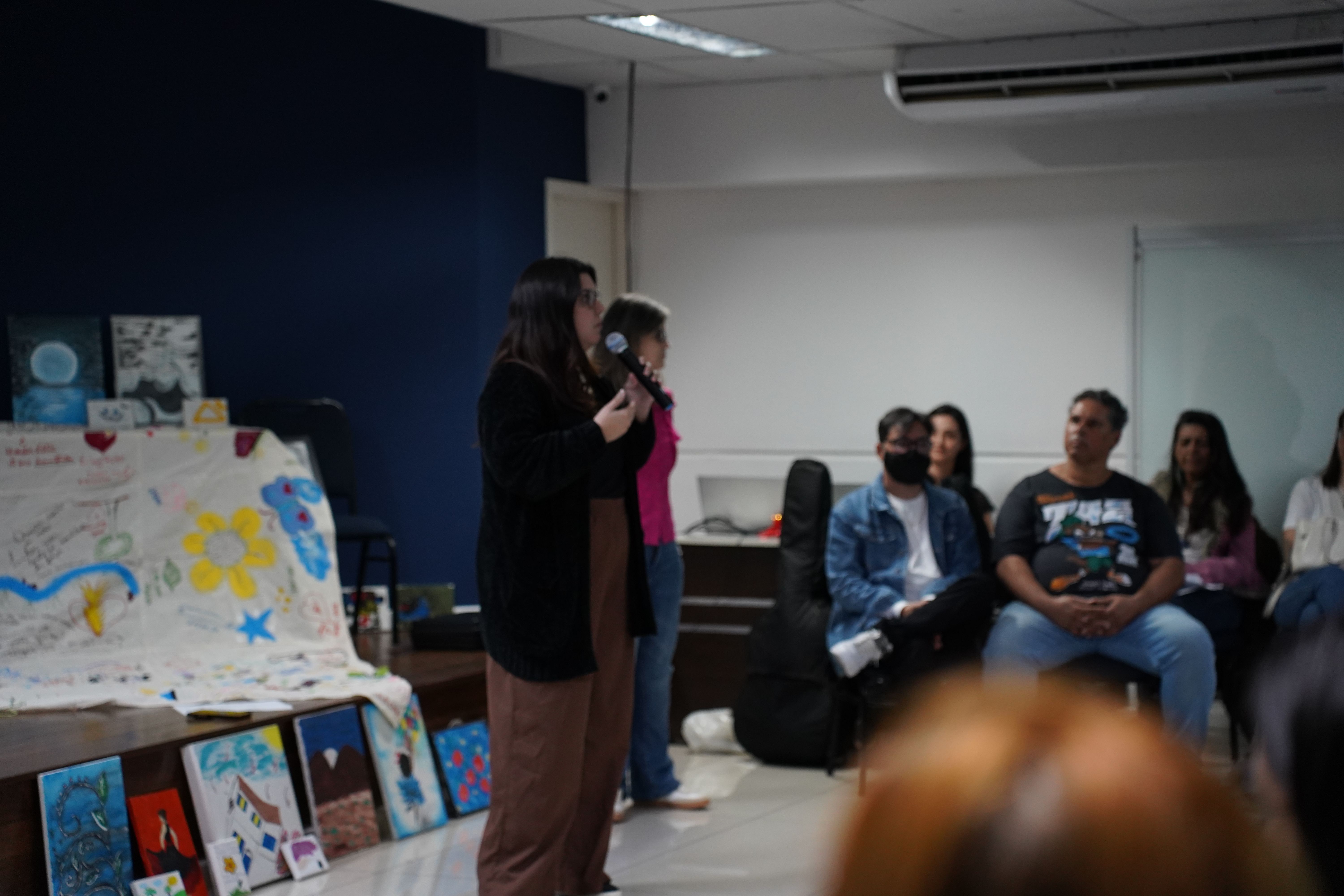 Palestra sobre o dia da luta antimanicomial na UniFECAF
